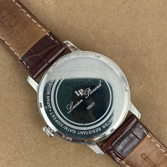 Lucien Piccard Chronograph Stainless Steel Moon Phase Watch - Picture 6 of 10